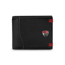 Ducati Corse Men Black Genuine Leather Wallet