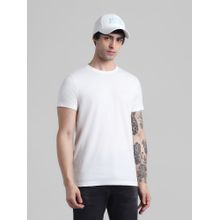Jack & Jones White Slim Fit Non Stretch T-Shirt