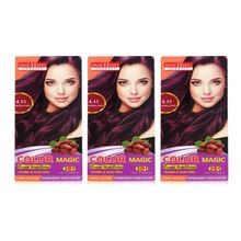 Panchvati Herbals 2 In 1 - Burgundy Color 4.15 Hair Color + With Conditioning Formula (Pack Of 3)