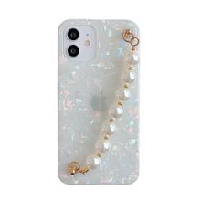 MVYNO Elegant Cover with Back Holder for iPhone 11 (White Pearls Holder)