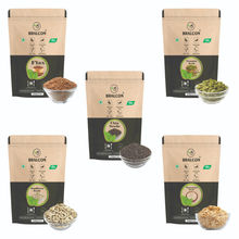 BRALCON Seeds Combo Of Raw Chia, Watermelon, Pumpkin, Sunflower & Flax