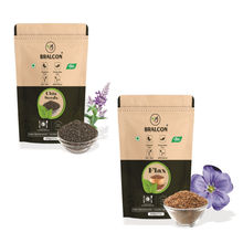 BRALCON Raw Seeds Combo Of Flax & Chia