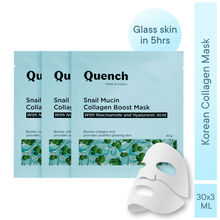 Quench Snail Mucin Collagen boost Mask - Pack Of 3