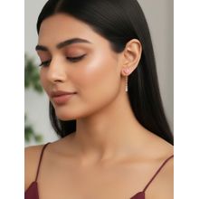 GIVA 925 Silver Rose Gold Adore You Dangler Earrings