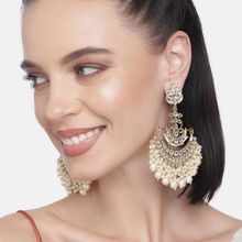 LAIDA Gold Plated Kundan Studded Traditional Earrings