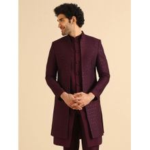 KISAH Men Wine Sherwani