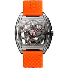 CIGA DESIGN Men Z Series Edge Silver Rectangular Dial Watch - Z031-TITI-W15OG (M)