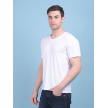 CRIMSOUNE CLUB Mens White Cotton T-Shirt