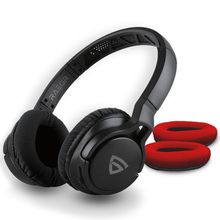 RAEGR Airbeats 500 Wireless Headphones Bluetooth 5.0/3.5mm Aux-in Connectivity Headphones-black/red