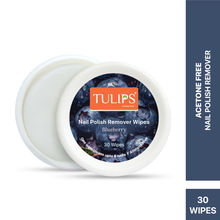 Tulips Nail Polish Remover Wipes With Blueberry Fruit Extracts & Tea Tree oil