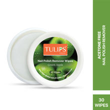 Tulips Nail Polish Remover Wipes With Green Apple Extracts & Tea Tree Oil