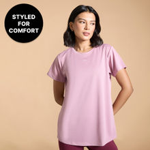 Quick Dry Active T-Shirt with Curved Hem and Flattering Hip-Length Fit Stride Training Collection
