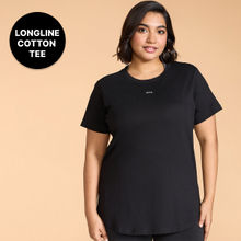 Kica Cotton Regular Fit Top with Flattering Hip Coverage – CourtCulture Collection Black
