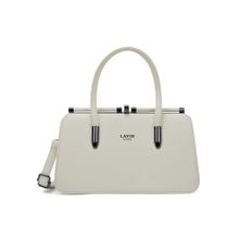 Lavie Luxe Women's Book Dual Handle Frame Handbag - Off White (M)