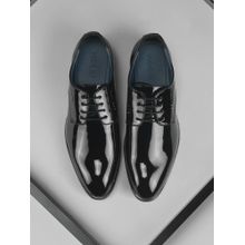 Mochi Men Black Glossy Formal Derbies