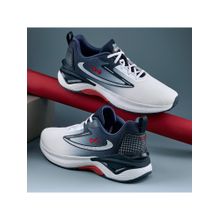 Campus VESPER White & Navy Blue Men Running Shoes