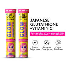Chicnutrix Glow - Glutathione & Vitamin C - Skin Radiance & Glow - Strawberry Lemon - Pack of 2