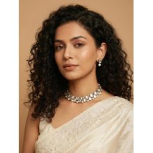 PAYA SOUL SYMMETRY - Kundan and Pearl Necklace Set - Big