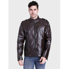 Justanned Merlot Quilted Leather Jacket