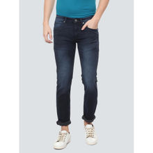 Louis Philippe Jeans Blue Solid Casual Jeans