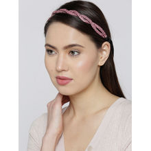 Blueberry Pink Stone Detailing Hair Band