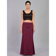 I AM BY DOLLYJAIN Cotton Lycra D'coat Maroon