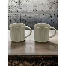 WAABI-SAABI 2Pcs Earther Stoneware Mugs White