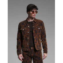 Jack & Jones Jack and Jones Brown Regular Fit Denim Jacket