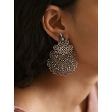 Teejh by Joker and Witch Anandita Silver Oxidised Earrings for Women