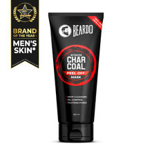 Beardo Activated Charcoal Peel Off Mask for Men | Blackhead Removal | Fights Pollution & Tan