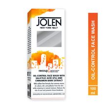 Jolen New York Oil-Control Face Wash With Salicylic Acid (2%) And Cinnamon Bark Extract