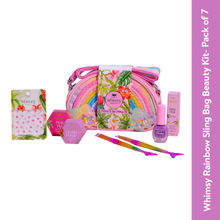 Whimsy Beauty Safe & Organic Rainbow Sling Bag Beauty Makeup Kit - Pack Of 7