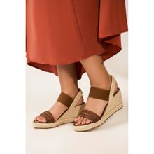 Heel Your Sole Peggy Brown Espadrille Wedges