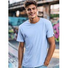 Bewakoof Men's Chambray Blue T-shirt