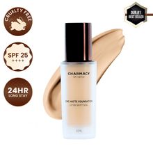 Charmacy Milano Matte Foundation - 07 - 24Hr, SPF25, Waterproof, Full Coverage, Lightweight, HD Finish