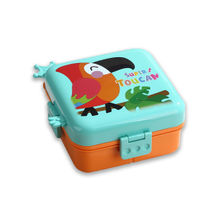 Little Surprise Box Orange Toucan 2 Decker Tiffin- Lunch And Snack Box For Kids