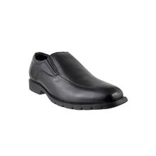 Metro Davinchi by Metro Black Solid Slip-On Formal Shoes (EURO 39)