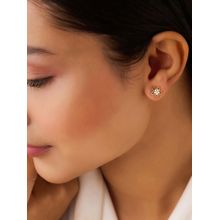 Zavya A Little Daily Delight Stud Gold Plated Earrings