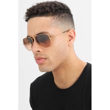 RESIST EYEWEAR Unisex Uv Protected Brown Lens Aviator Sunglasses (58)