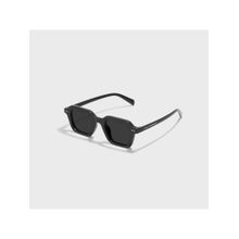 SAM AND MARSHALL Unisex Vader 400Uv Protection Black Lens Square Sunglasses