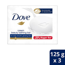 Dove Cream Beauty Bathing Soap Bar with Moisturising Cream - Pack of 3