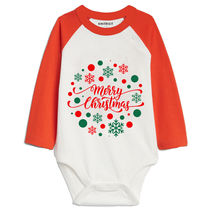 KNITROOT Merry Christmas Bodysuit and Romper - Red & White