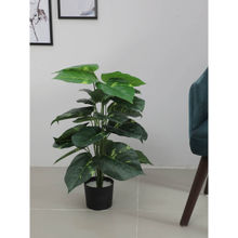 ARICK DECOR Artificial Plants with Basic Black Pot 18 Leaves Looking Indoor Plant