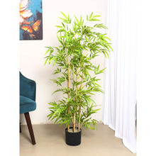 ARICK DECOR Artificial Bamboo Plants with Pot (120 Cm Tall, Green)