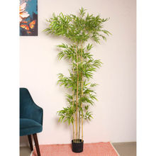 ARICK DECOR Artificial Bamboo Plants with Pot (190 Cm Tall, Green)