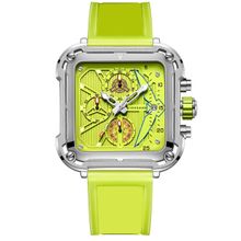 Giordano Men Green Dial Silicon Green Strap Analog Watch-GZ-50099-01