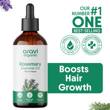 Aravi Organic Rosemary Essential Oil For Hair Growth & Longer Hair - 100% Pure & Natural