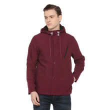 Solly Jeans Co Maroon Solid Jacket