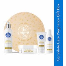 The Moms Co Mom to Be Gift Set - Stretch Oil, Foot Cream, body Butter, Body Wash