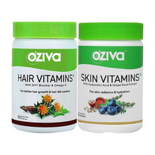 OZiva Hair & Skin Radiance Pack (OZiva Hair Vitamins + Skin Vitamins)